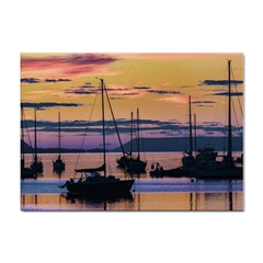 Twilight Over Ushuaia Port Sticker A4 (100 Pack) by dflcprintsclothing