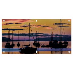 Twilight Over Ushuaia Port Banner And Sign 4  X 2  by dflcprintsclothing