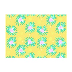 Mazipoodles Bold Daises Yellow Crystal Sticker (a4) by Mazipoodles