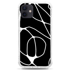 Mazipoodles Neuro Art - Black White Iphone 12 Mini Tpu Uv Print Case	 by Mazipoodles