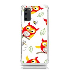 Seamless-pattern-vector-owl-cartoon-with-bugs Samsung Galaxy S20 6 2 Inch Tpu Uv Case by pakminggu