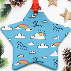 Sky Pattern Star Ornament (two Sides) by pakminggu