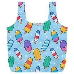 Cute-kawaii-ice-cream-seamless-pattern Full Print Recycle Bag (xl) by pakminggu