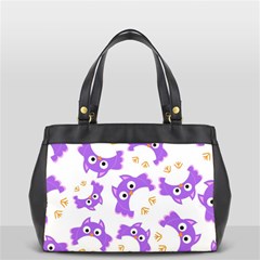 Purple-owl-pattern-background Oversize Office Handbag by pakminggu