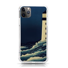 Lighthouse Lunar Eclipse Blood Moon Iphone 11 Pro Max 6 5 Inch Tpu Uv Print Case by uniart180623