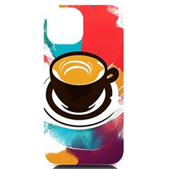 Coffee Tea Cappuccino Iphone 14 Black Uv Print Case by uniart180623