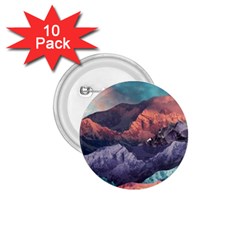 Adventure Psychedelic Mountain 1 75  Buttons (10 Pack) by uniart180623