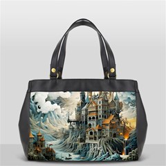 Castle Storm Sea Oversize Office Handbag by pakminggu