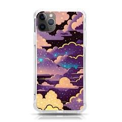 Fluffy Clouds Night Sky Iphone 11 Pro Max 6 5 Inch Tpu Uv Print Case by uniart180623