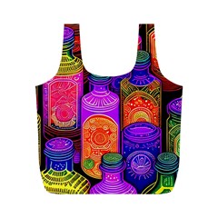 Bottles Colorful Full Print Recycle Bag (m) by uniart180623