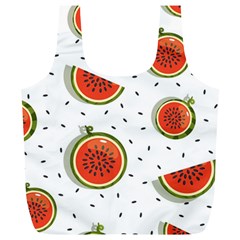 Seamless Background Pattern With Watermelon Slices Full Print Recycle Bag (xl) by pakminggu