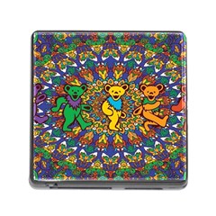 Dead Dancing Bears Grateful Dead Pattern Memory Card Reader (square 5 Slot) by Grandong