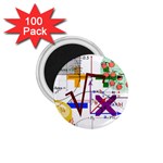 Mathematics Formula Physics School 1.75  Magnets (100 pack)  Front