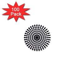 Starburst-sunburst-hypnotic 1  Mini Magnets (100 Pack)  by Bedest