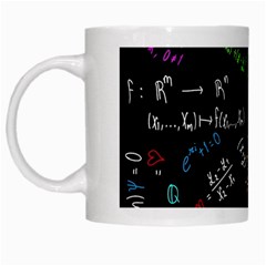 Mathematics  Physics Maths Math Pattern White Mug by pakminggu