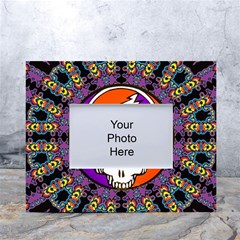 Gratefuldead Grateful Dead Pattern White Tabletop Photo Frame 4 x6  by Cowasu