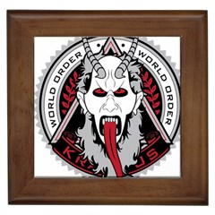 Krampus Framed Tile by Cowasu