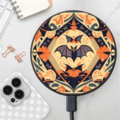 Bat Pattern Wireless Fast Charger(black) by Valentinaart