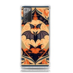 Bat Pattern Samsung Galaxy Note 20 Tpu Uv Case by Valentinaart