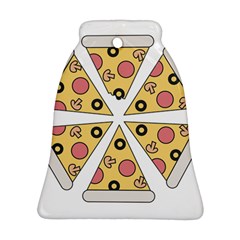 Pizza-slice-food-italian Bell Ornament (two Sides) by Cowasu