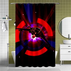 Science-fiction-cover-adventure Shower Curtain 48  X 72  (small)  by Cowasu