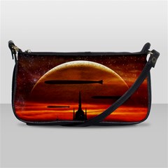 Science-fiction-digital-illustration Shoulder Clutch Bag by Cowasu