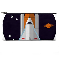 Rocket-space-universe-spaceship Pencil Case by Cowasu