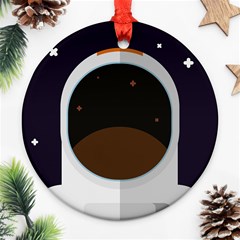 Astronaut-space-astronomy-universe Ornament (round) by Cowasu