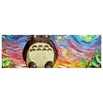 Cartoon Starry Night Art Van Gogh Parody Banner and Sign 9  x 3  Front