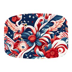 America Pattern Mini Square Pill Box by Valentinaart