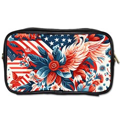 America Pattern Toiletries Bag (two Sides) by Valentinaart