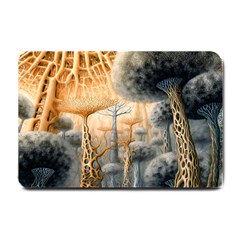 Garden Mushrooms Tree Flower Small Doormat by Bangk1t