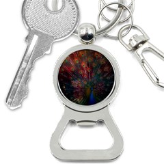 Peacock Feather Bird Bottle Opener Key Chain by Bedest