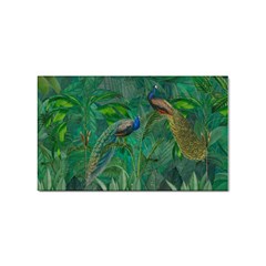 Peacock Paradise Jungle Sticker Rectangular (10 Pack) by Bedest