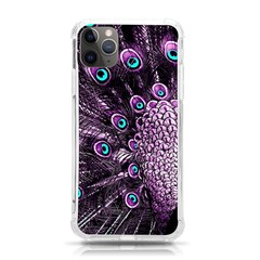 Purple Peacock Iphone 11 Pro Max 6 5 Inch Tpu Uv Print Case by Bedest