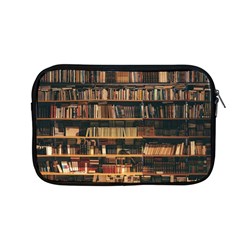 Books On Bookshelf Assorted Color Book Lot In Bookcase Library Apple Macbook Pro 13  Zipper Case by Ravend