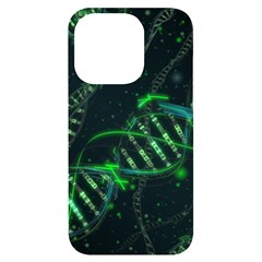 Green And Black Abstract Digital Art Iphone 14 Pro Black Uv Print Case by Bedest