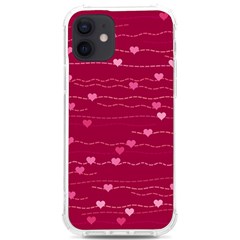 Hearts Valentine Love Background Iphone 12/12 Pro Tpu Uv Print Case by Proyonanggan