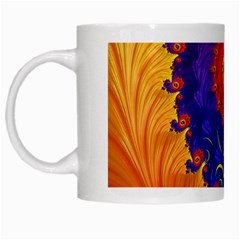 Fractal Spiral Bright Colors White Mug by Proyonanggan