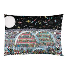 Abstract Painting Space Cartoon Pillow Case (two Sides) by Grandong