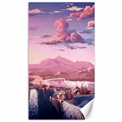 Aesthetic Landscape Vintage Cartoon Canvas 40  X 72  by Sarkoni