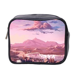 Aesthetic Landscape Vintage Cartoon Mini Toiletries Bag (two Sides) by Sarkoni