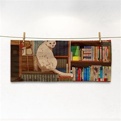 Library Aesthetic Hand Towel by Sarkoni