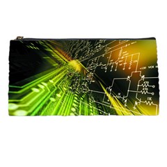 Machine Technology Circuit Electronic Computer Technics Detail Psychedelic Abstract Pattern Pencil Case by Sarkoni