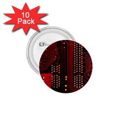 Technology Computer Circuit 1 75  Buttons (10 Pack) by Sarkoni