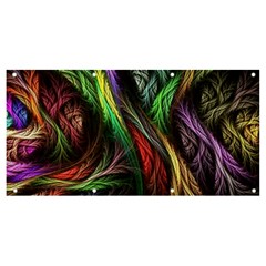 Abstract Psychedelic Banner And Sign 8  X 4  by Sarkoni