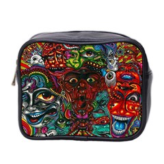 Somewhere Near Oblivion Nightmares Acid Colors Psychedelic Mini Toiletries Bag (two Sides) by Sarkoni