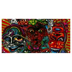 Somewhere Near Oblivion Nightmares Acid Colors Psychedelic Banner And Sign 8  X 4  by Sarkoni