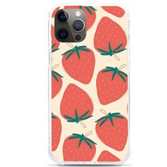 Seamless Strawberry Pattern Vector Iphone 12 Pro Max Tpu Uv Print Case by Grandong