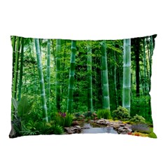 Bamboo Forest Squid Family Pillow Case by Grandong